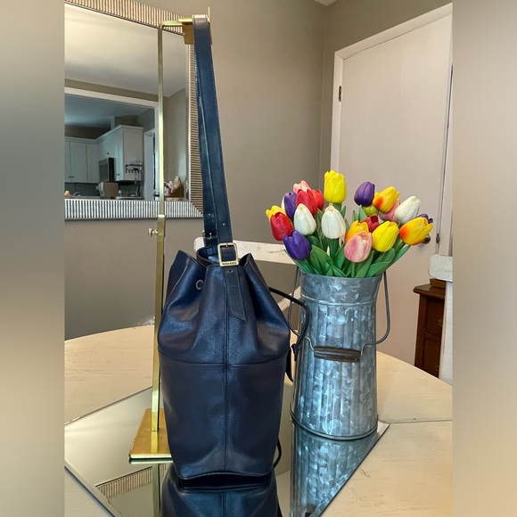 Gorgeous navy Nina Ricci bucket bag - Picture 2 of 16